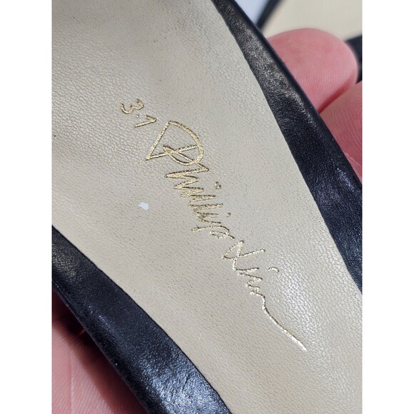DMS Women's 35.5 5.5 Phillip Lim Black Leather Mirtini Heels Ankle Strap Pumps - Picture 10 of 12